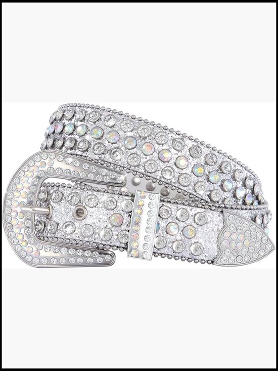 Rhinestone Studded Western Cowboy Cowgirl Waist Belt main image 4